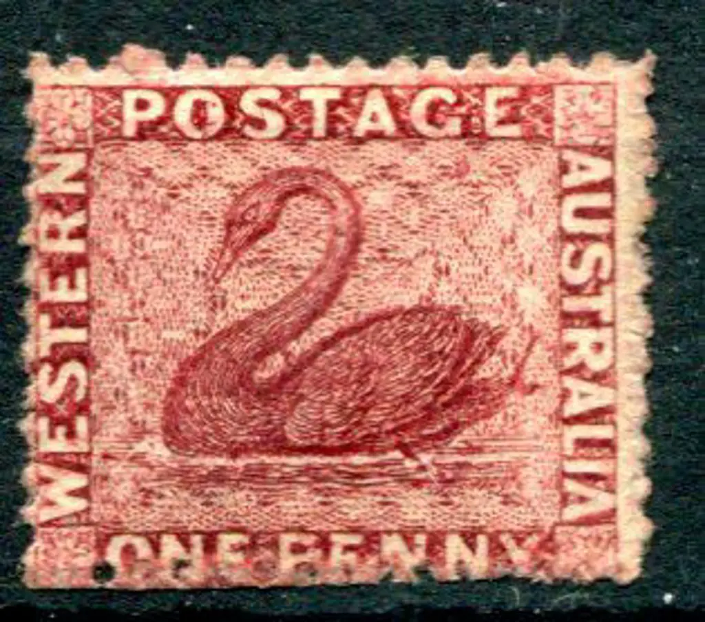 1863-64 1d carmine rose with "double tail" ... Image 1++