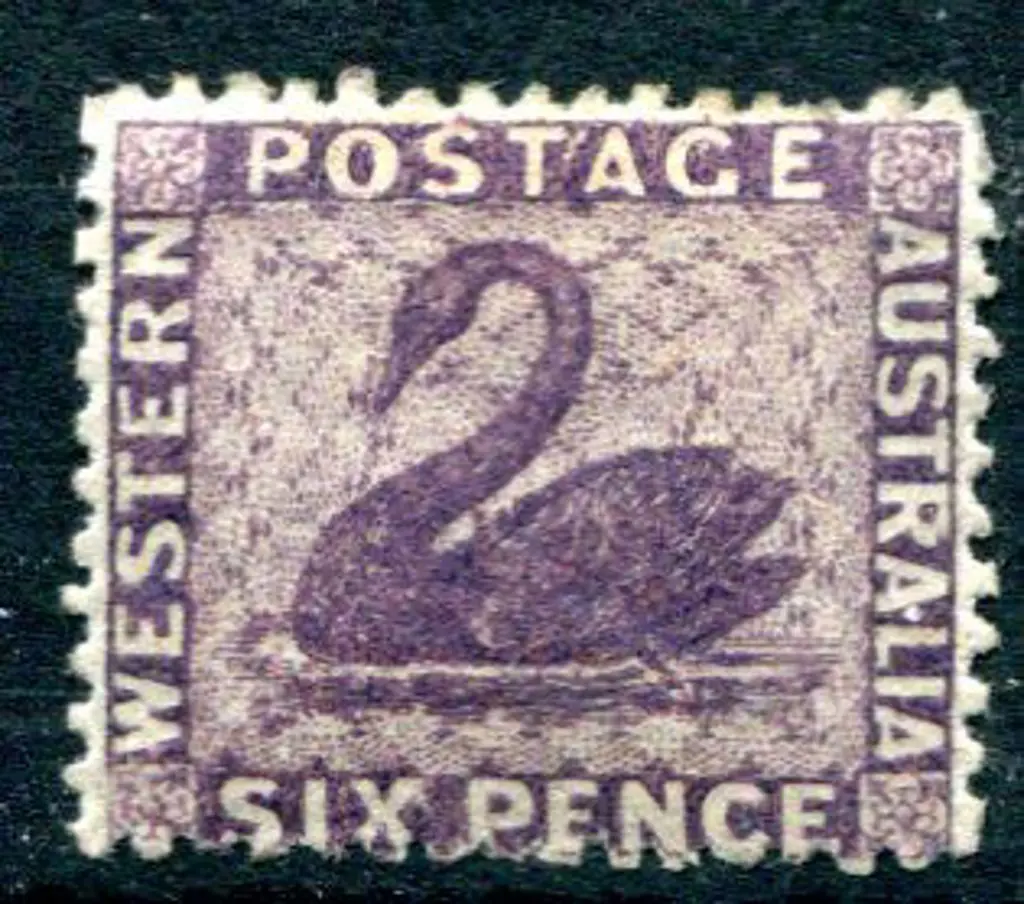 1864 6d dull violet. MLH with small stain on ... Image 1++