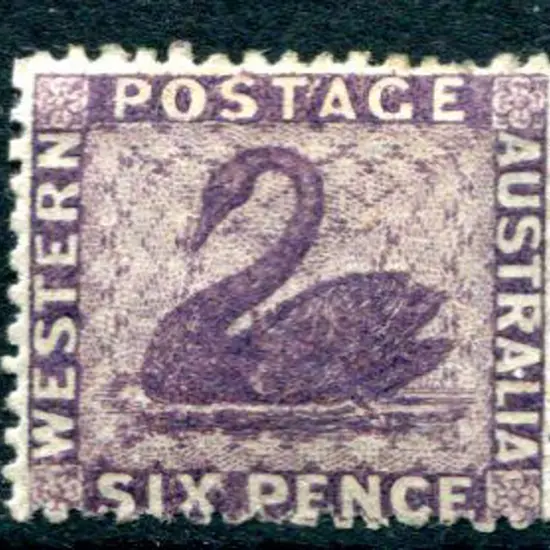 1864 6d dull violet. MLH with small stain on ...
