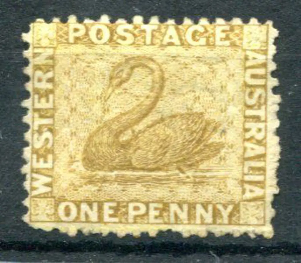 1864 1d bistre. MLH. SG 52, Cat. £90 Image 1++