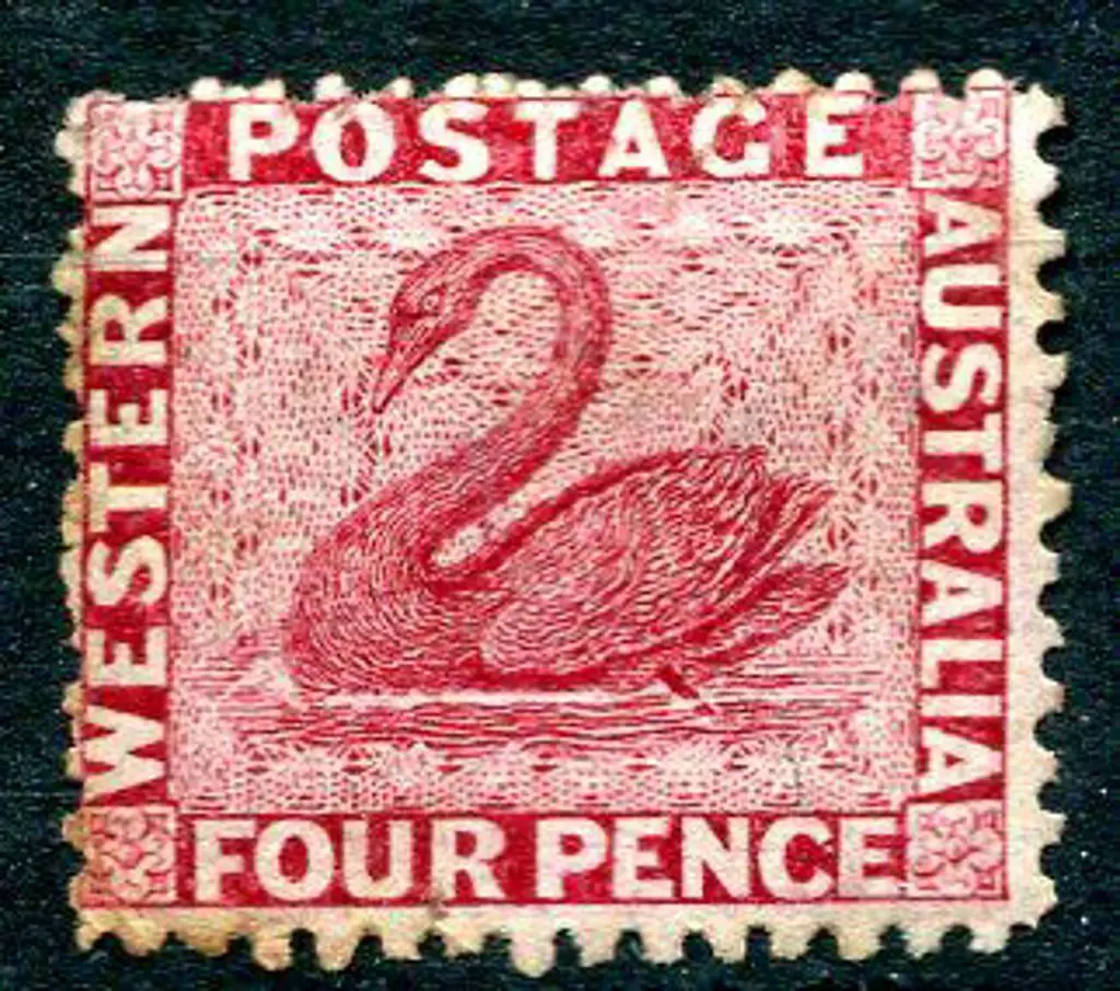 1865 4d carmine, perf. 12½. MLH with part original ... Image 1++