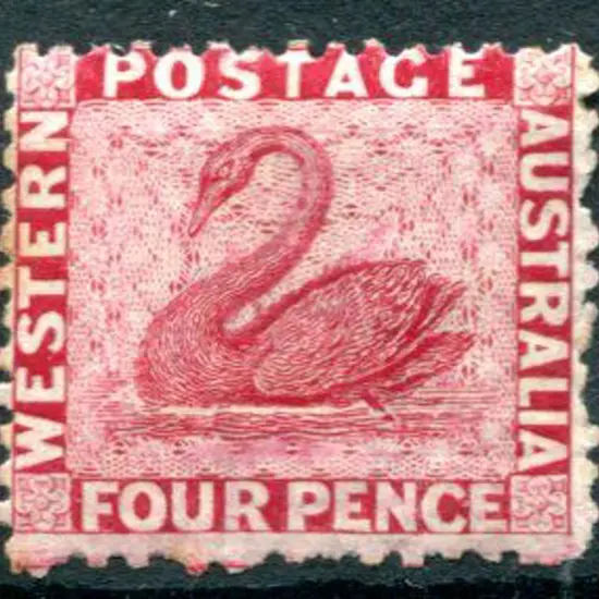 1865 4d carmine, as above but odd tone spot on ...