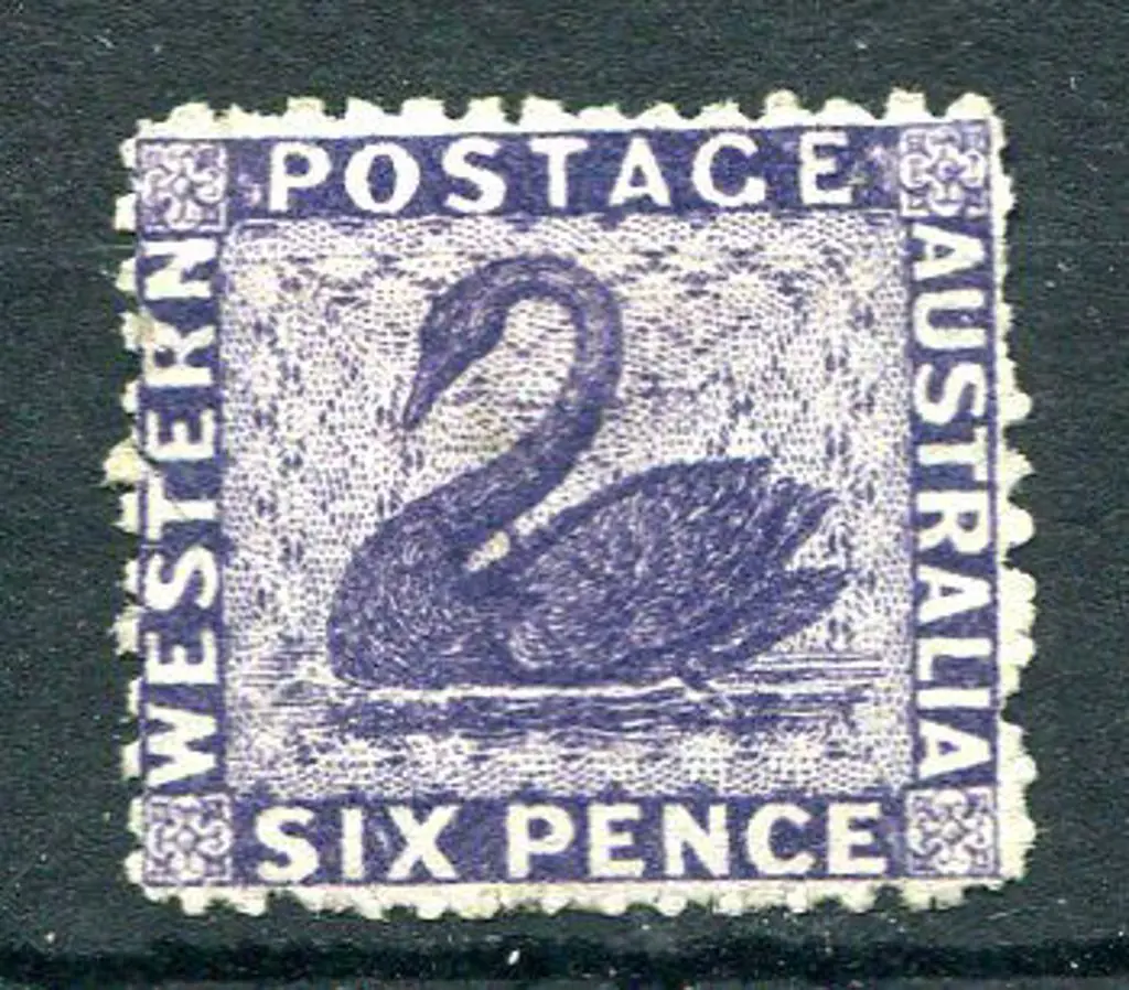 1865 6d violet. Fresh MH, patchy minimal og with ... Image 1++