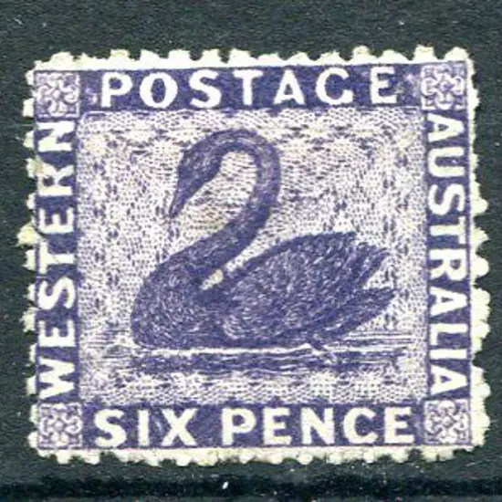 1865 6d violet. Fresh MH, patchy minimal og with ...