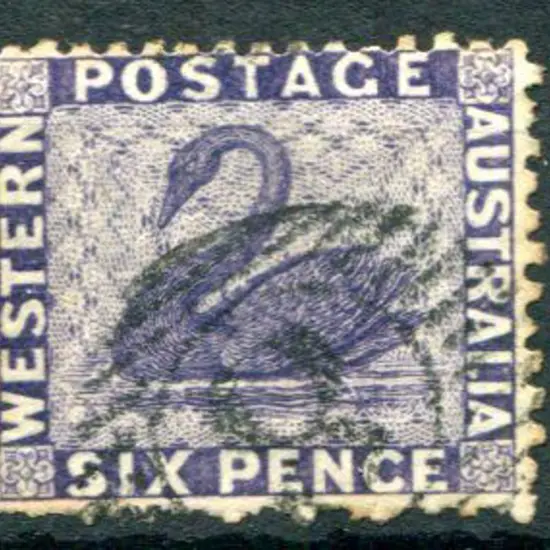 1865 6d violet with sideways wmk. Used with part ...