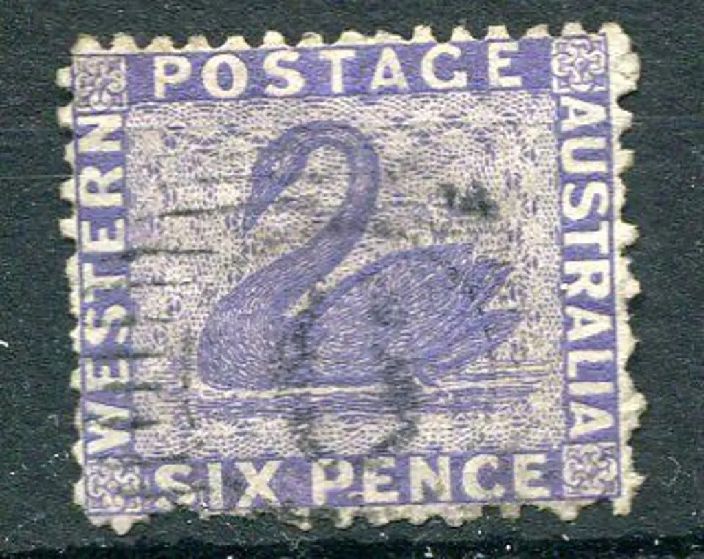 1865 6d violet with sideways wmk. Fine used with ... Image 1++