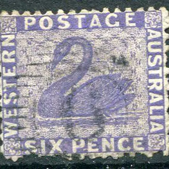 1865 6d violet with sideways wmk. Fine used with ...