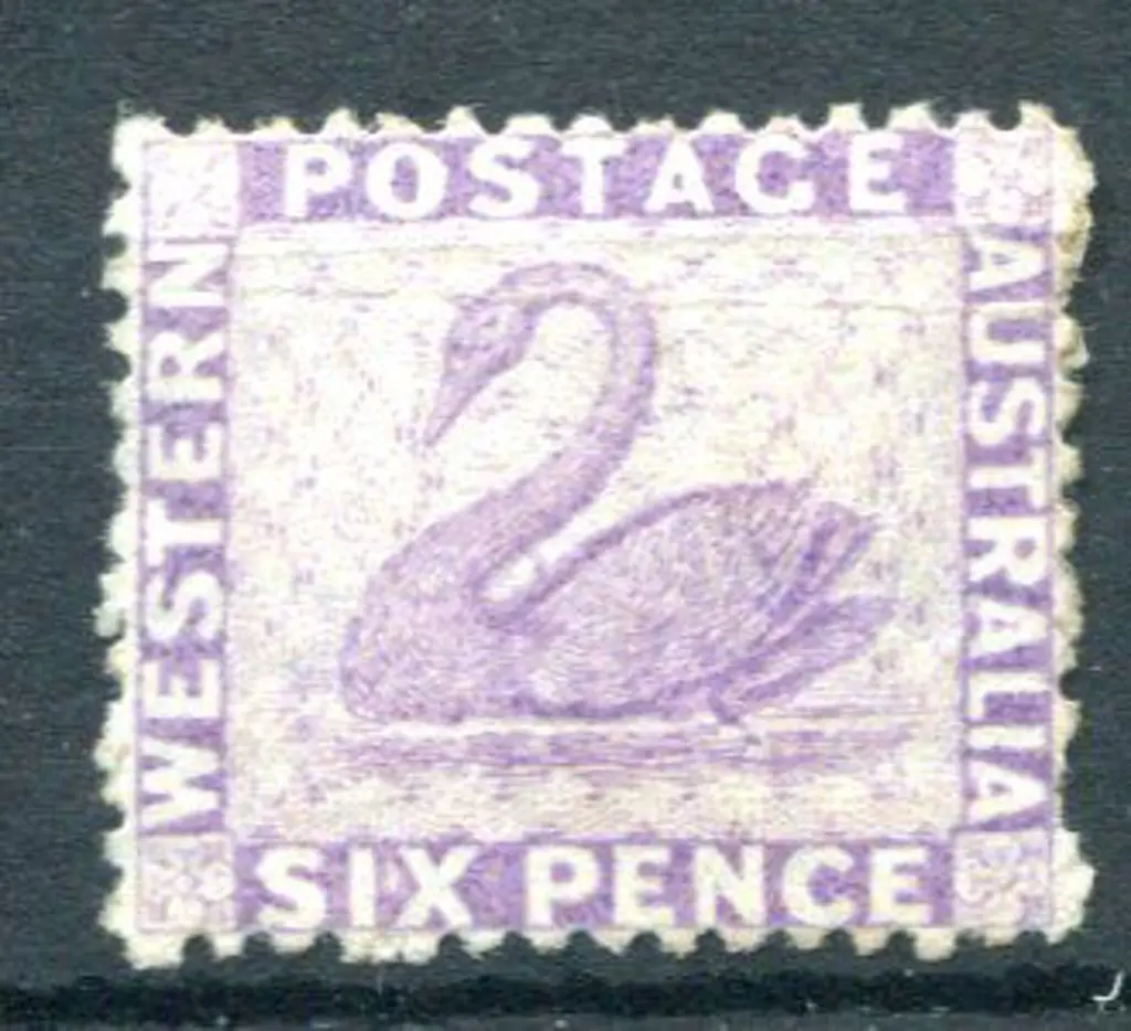 1872 6d lilac. MLH, light staining on outer right ... Image 1++