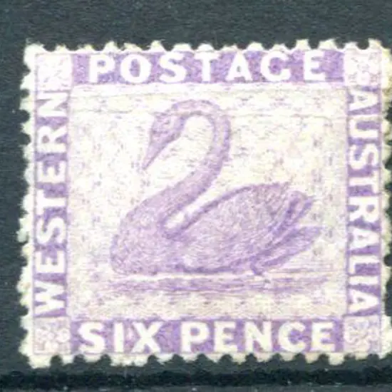 1872 6d lilac. MLH, light staining on outer right ...