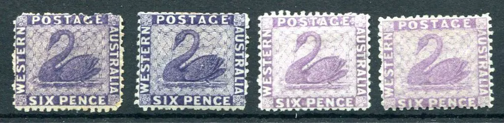 1865/75 6d shades x 4 incl violet (SG 57), 6d ... Image 1++