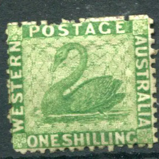 1865 1/- bright green. MLH, irregular perfs. SG ...