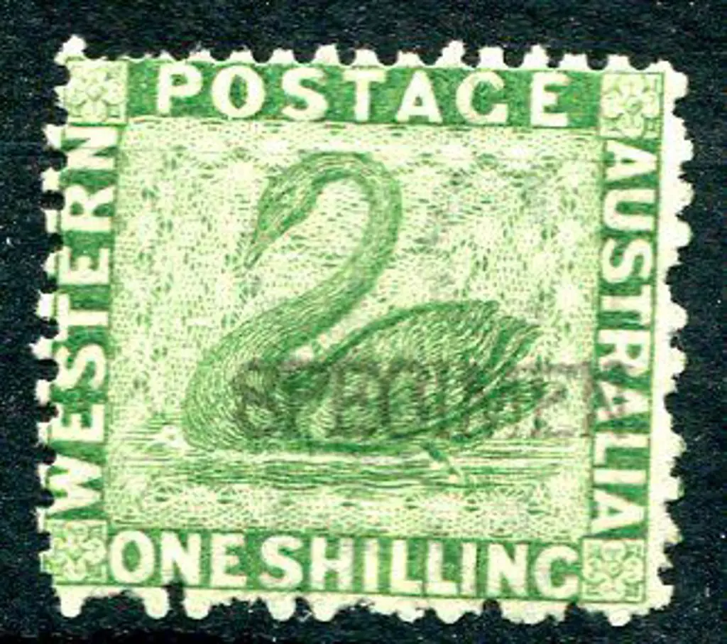1865 1/- bright green with "SPECIMEN" h/s. Unused ... Image 1++