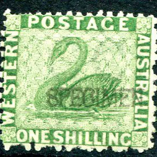 1865 1/- bright green with "SPECIMEN" h/s. Unused ...