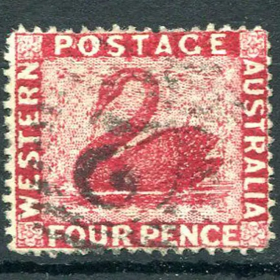 1881 4d carmine fine used with 12 bar "2" Perth ...