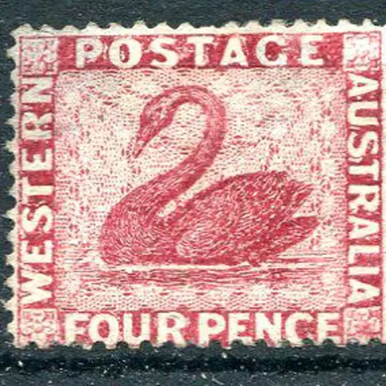 1881 4d carmine with wmk sideways with crown to ...