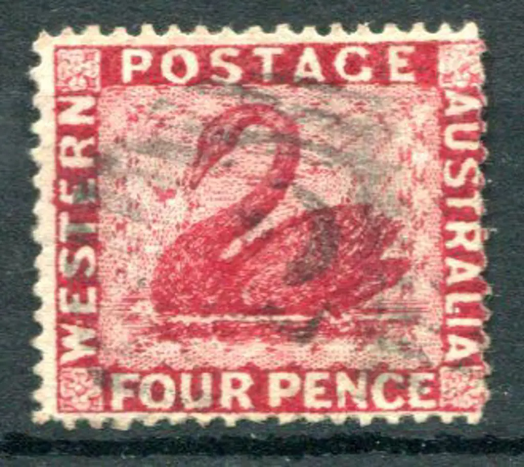 1881 4d carmine with Crown to right of CC & ... Image 1++