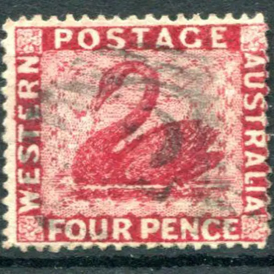 1881 4d carmine with Crown to right of CC & ...