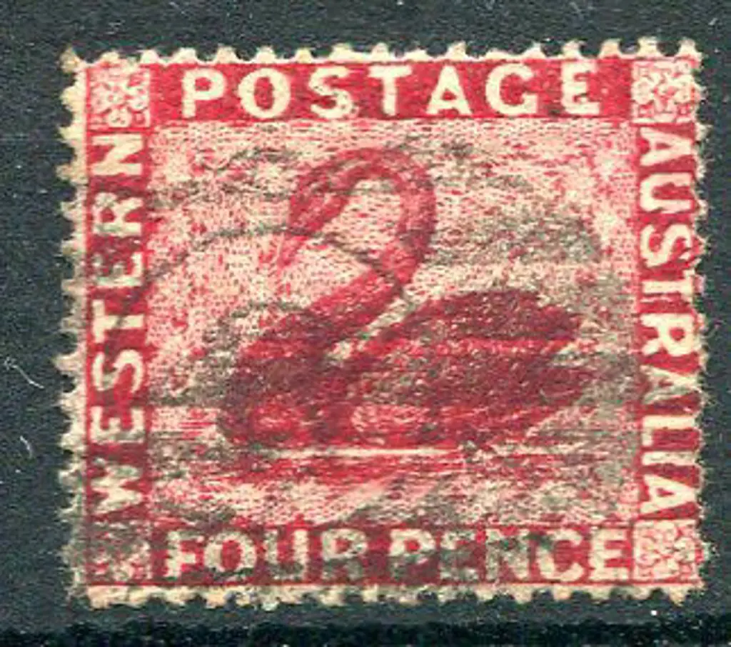 1881 4d carmine, perf. 14 with wmk sideways with ... Image 1++