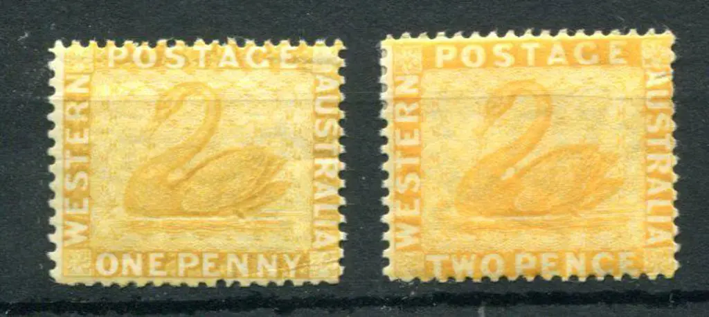 1882/85 1d yellow-ochre (MUH) & 2d chrome-yellow ... Image 1++