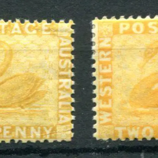 1882/85 1d yellow-ochre (MUH) & 2d chrome-yellow ...