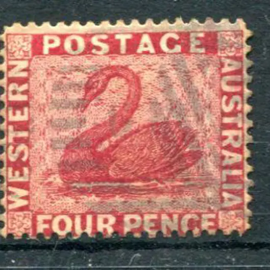 1882 4d carmine x 3 with Crown to left of CA, to ...
