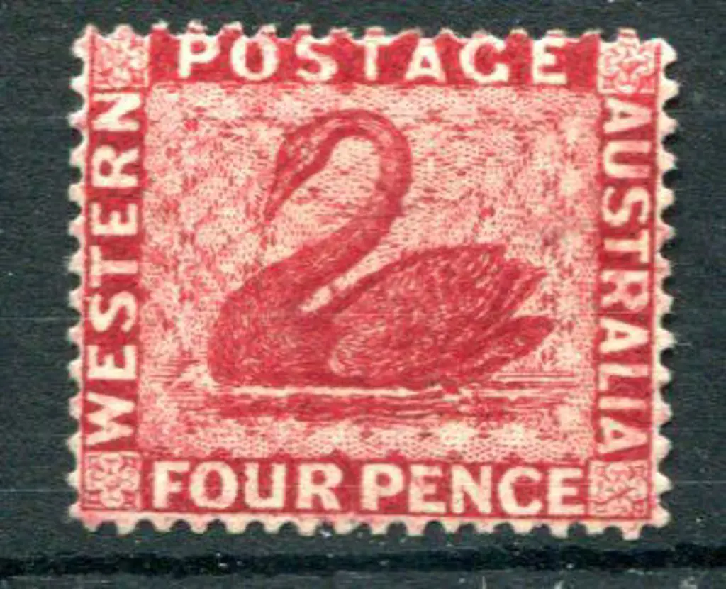 1882 4d carmine with wmk sideways reversed. Mint ... Image 1++