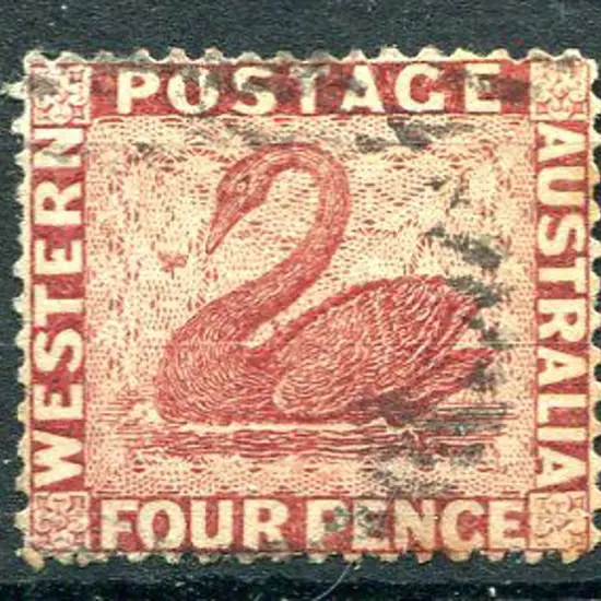 1882 4d carmine with upright & reversed wmk. Fine ...