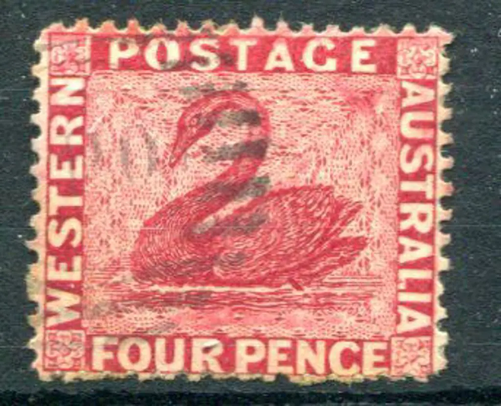 1882 4d carmine with upright & reversed wmk. Fine ... Image 1++
