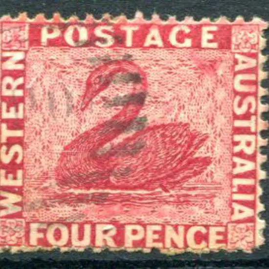 1882 4d carmine with upright & reversed wmk. Fine ...