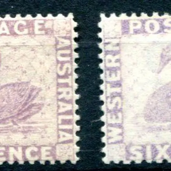 1882/84 6d pale reddish lilac & 6d pale lilac ...