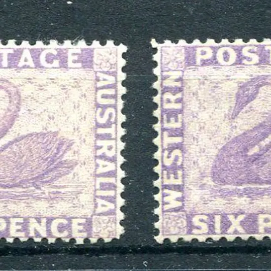 1882 6d reddish lilac & a paler shade of the ...