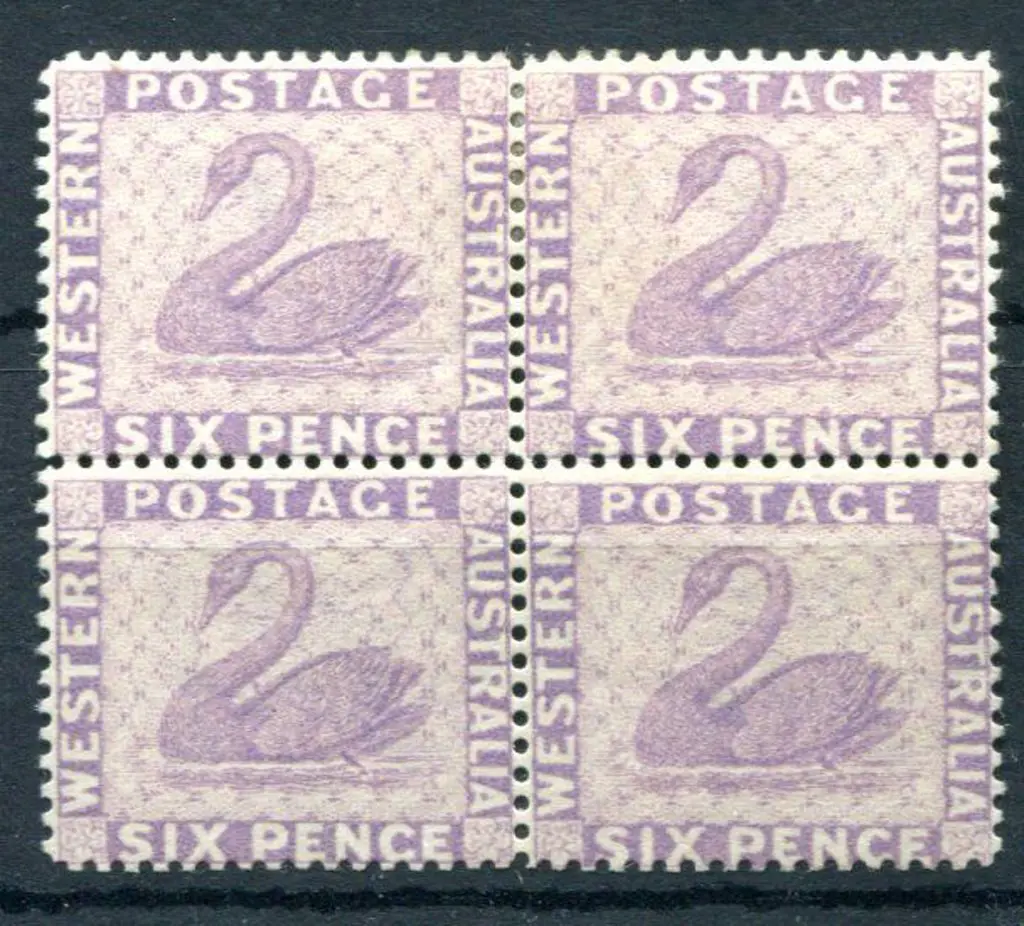 1882 6d reddish lilac. MUH/MLH block of 4 with ... Image 1++
