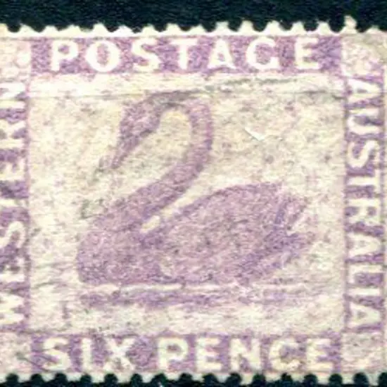1884 6d lilac with sideways reversed crown CA wmk, ...