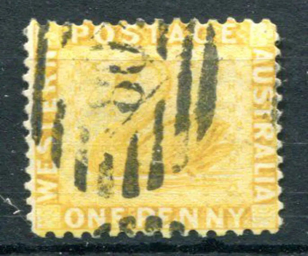 1883 1d yellow-ochre. Used with BN "80". SG 81, ... Image 1++