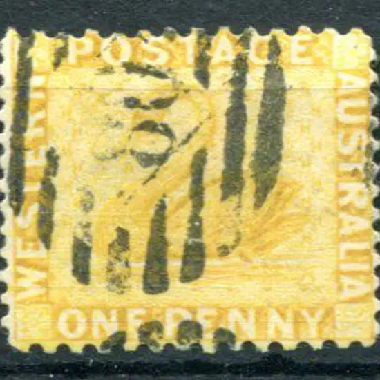 1883 1d yellow-ochre. Used with BN "80". SG 81, ...
