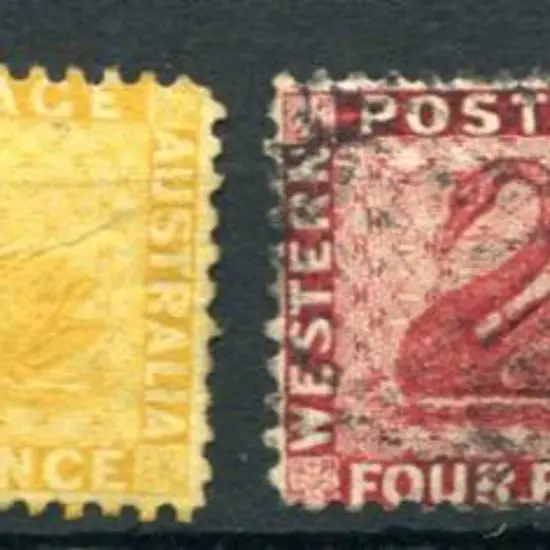 1882/85 1d yellow-ochre, 2d chrome-yellow, 4d ...