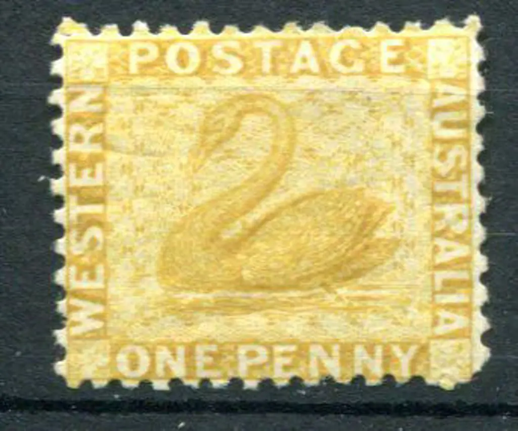 1883 1d yellow-ochre. MLH. SG 82, Cat. £100 Image 1++