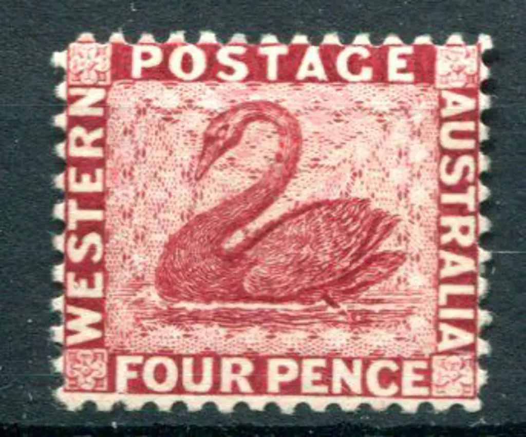 1883 4d carmine. Mint without gum. SG 84, Cat. ... Image 1++