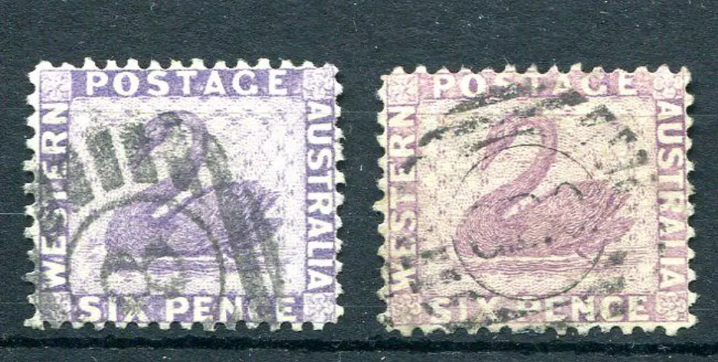1883 6d lilac in two distinct shades with wmk ... Image 1++