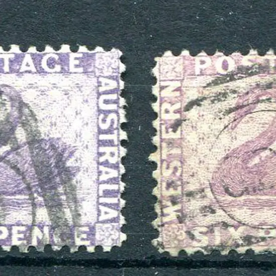 1883 6d lilac in two distinct shades with wmk ...