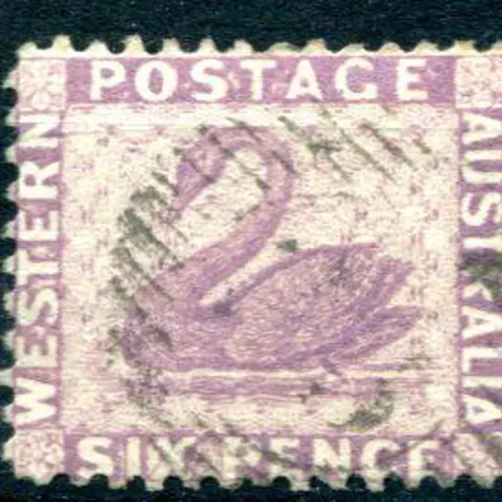 1883 6d lilac with crown right of CA reversed wmk ...
