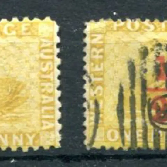 1884 ½d on 1d yellow-ochre surcharges. MLH & used ...
