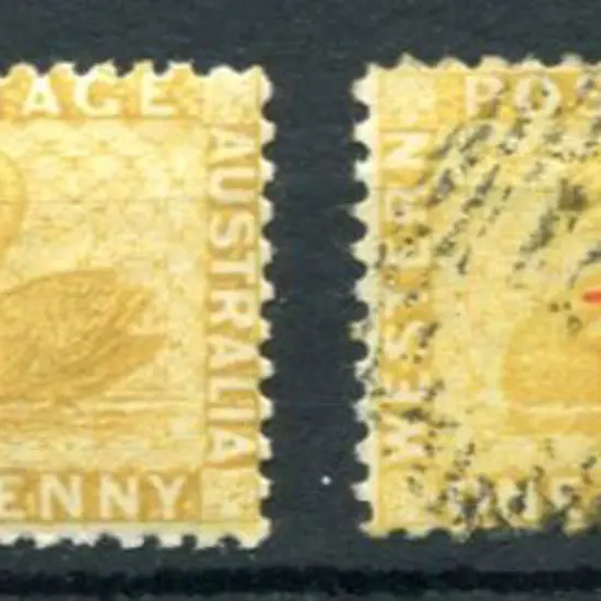 1884 ½d on 1d yellow-ochre with surcharge in red, ...