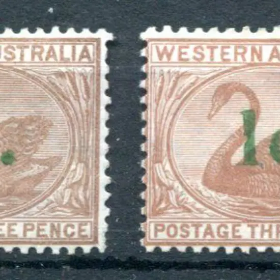1885 1d on 3d pale brown & 3d Cinnamon shades with ...