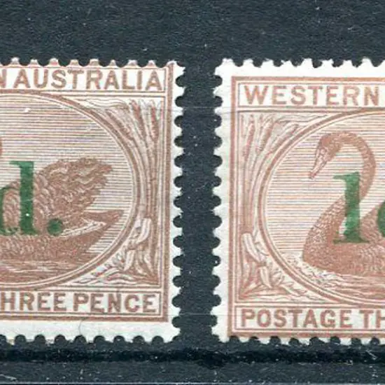 1885 1d on 3d pale brown MH & 1d on 3d cinnamon. ...