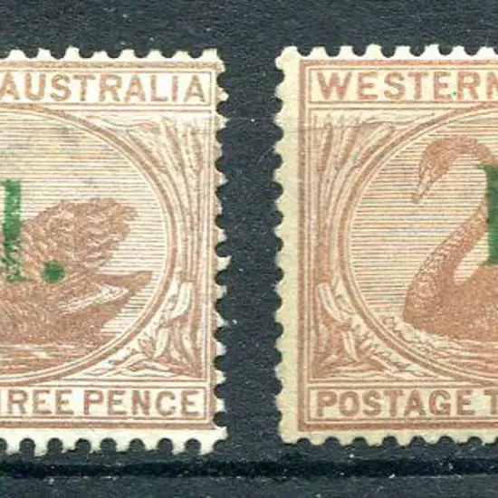 1885 1d on 3d pale brown unused without gum & 1d ...