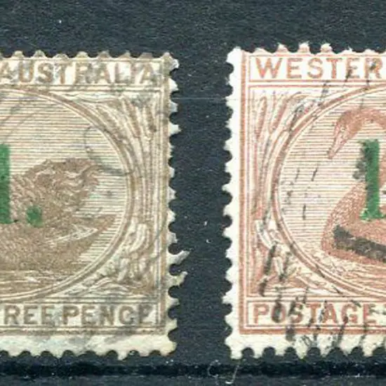 1885 1d on 3d pale brown & 1d on 3d Cinnamon. Both ...