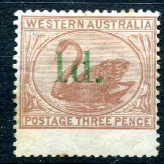 1885 1d on 3d Cinnamon with "straight top". MH ...