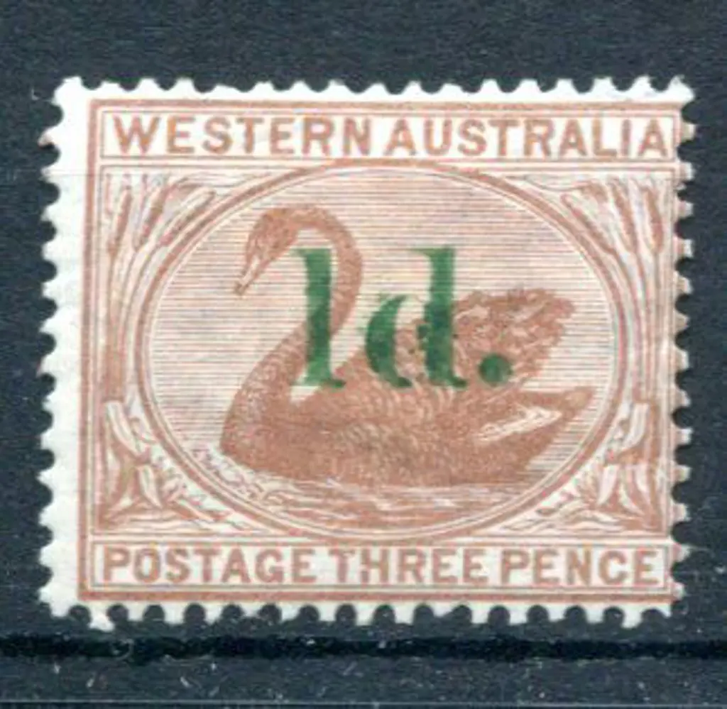 1885 1d on 3d Cinnamon with "straight top". MH. SG ... Image 1++