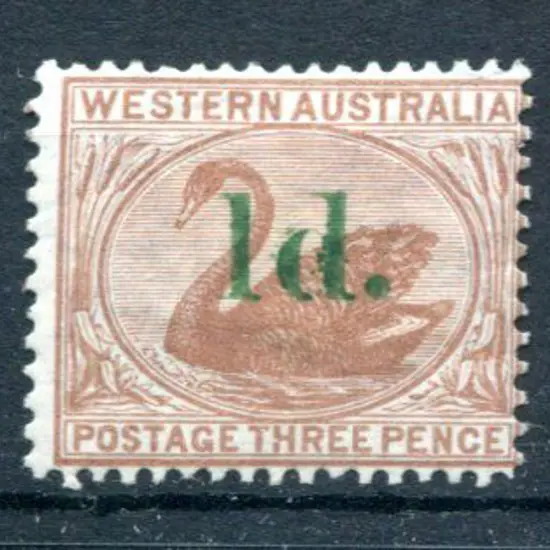 1885 1d on 3d Cinnamon with "straight top". MH. SG ...